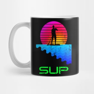 Retro Stand Up Paddle Boarding SUP Mug